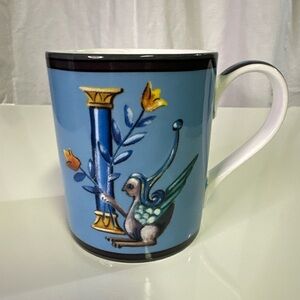 SPODE KIT KEMP Alphabet Letter “I”Coffee Mug Charming Tea Cup Blue
